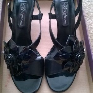 Brighton Bench Made Rayne Black Low Heel Shoes